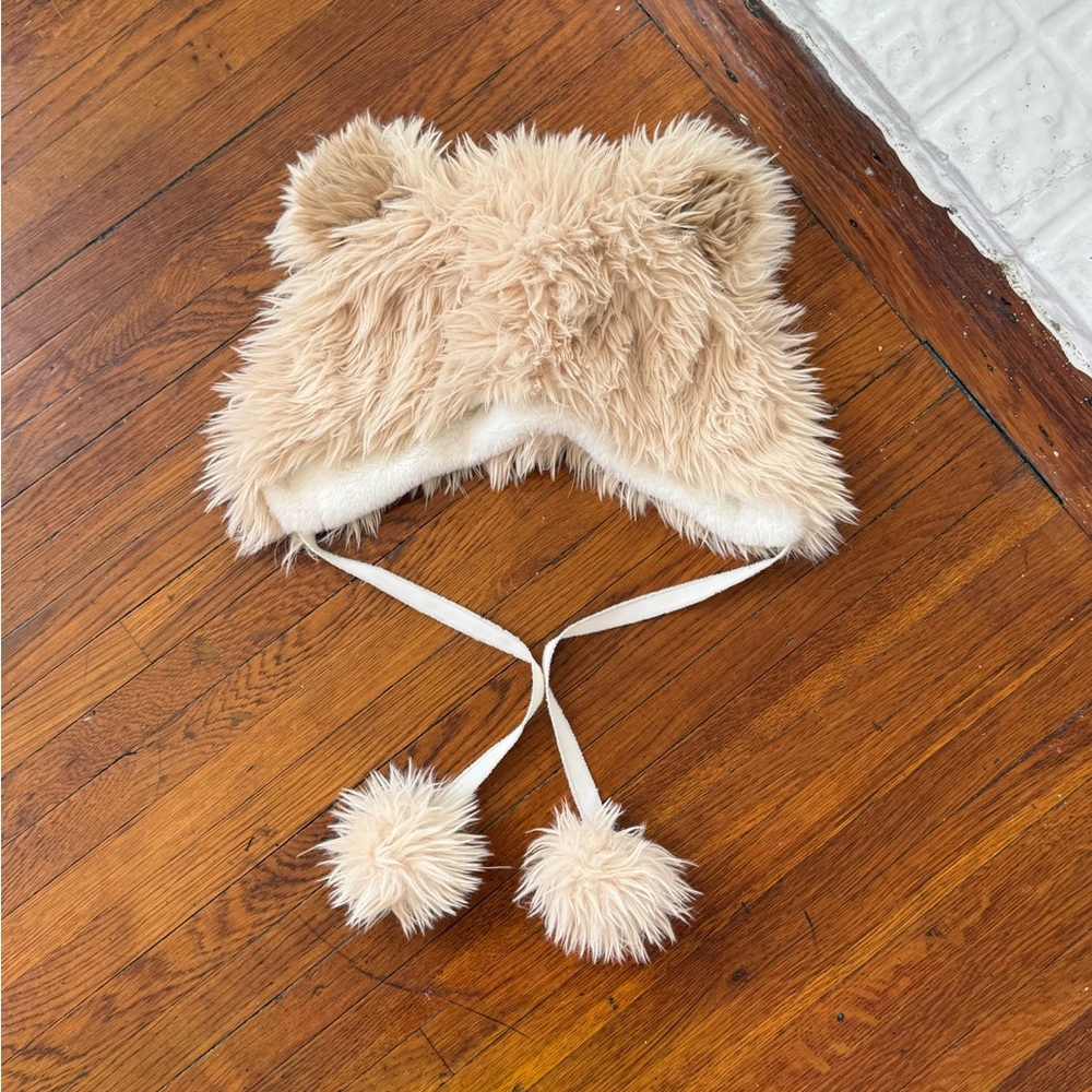✿ ⋆｡ Faux Fur Bear Ear Hat ⋆｡✿